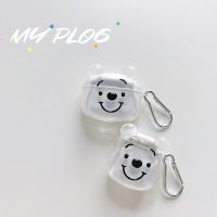 Airpods 3กรณีสร้างสรรค์คริสตัลวินนี่เดอะพูห์แอปเปิ้ล Airpods Pro 1/2รุ่นฝาครอบป้องกันไร้สายบลูทูธชุดหูฟังใสนุ่มปลอกอุปกรณ์เสริมหูฟัง Pacha สุนัข A Vatar คู่