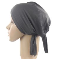 【YF】 Muslim Women Girls Underscarf Hijab Bonnet Cap Headband Soft 100  Cotton with Belt Anti-Slip Wholesale