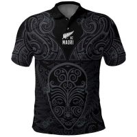 2023 NEW Style Aotearoa Polo Shirt Maori Manaia Warrior Silver Fernsize：XS-6XLNew product，Can be customization