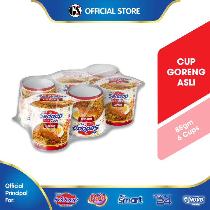 Mi Sedaap Cup Goreng Asli Gm X Lazada