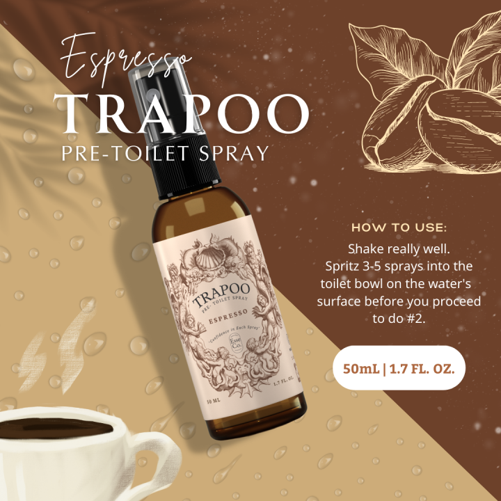 ESPRESSO POOP SPRAY ESPRESSO TRAPOO PreToilet Spray by ESSE CO
