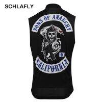 Son of anarchy cycling vest black wear cycling wear racing clothing Sleeveless Cycling Jersey Quick-drying  breathable schlafly