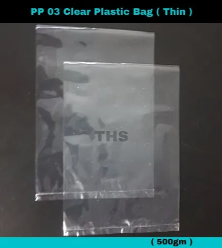 Ths - Pp 03 Clear Plastic Bag   Plastik Bungkus Jernih (500gram   Pack 