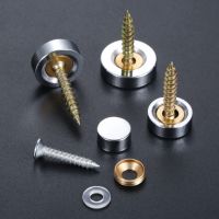 8 Sets 10/14/16/18mm Sign/Advertising Nails Decorative Mirror Screw Cap Nails Screw Covers w/screw Washer Furniture Hardware