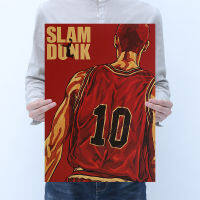 【 B097】 Slam Dunk Sakuragi ดอกไม้แผนที่ Rukawa เมเปิ้ลคอลเลกชัน Nostalgic Vintage กระดาษคราฟท์โปสเตอร์ Cafe ตกแต่งภาพวาด