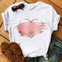 Mayaur Heart Flower Premium Print Ladies T-Shirt Women O-Collar White Shirt Short Sleeve T-Shirt Love Graphic Basic Tshirts