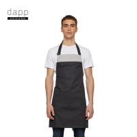 dapp Uniform ผ้ากันเปื้อน เต็มตัว แบบคล้องคอ Henry Grey / Black Bib Apron สีเทาดำ (APNA1039)