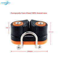 Composite 2 Row Matic Ball Bearing Cam Cleat with Leading Ring Pilates Equipment Boat Fast Entry Rope Wire Fairlead Sailing Hot