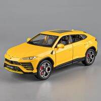 1:24 Lambos Urus Bison Suv รถของเล่นหุ่นอัลลอยหล่อโลหะเสียงและไฟรถของเล่นรถเด็ก