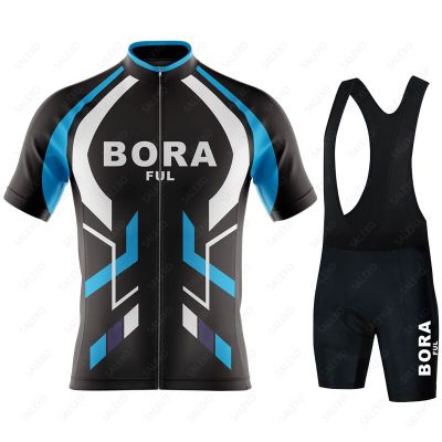 2023 Boraful Team Cycling Jersey Sets Men New Summer Short Sleeve MTB Cycling Clothing Maillot Ropa Ciclismo Hombre Uniform Suit