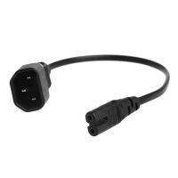 ▽∋❉ IEC 3-pinowy czajnik C14 męski do C7 żeński konwerter kabel Adapter dla PDU UPS 35CM L9BE