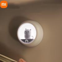 New Xiaomi Youpin Creative Led Nightlight USB Charging Corridor Human Induction Lamp Wardrobe Bedroom Bedside Table Lamp