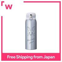 Doshisha ขวดแก้วเงิน480Ml น้ำหนักเบา One-Touch ขวดมิลลิเมตรมิลลิเอกระต่าย Fluffy Air MMFO480FU