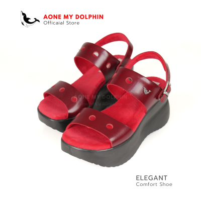 Aone My Dolphin[ลิขสิทธิ์แท้] WD64 - รองเท้าส้นสูงหนังแท้ เพื่อสุขภาพ รองเท้าผู้หญิง ตรงปก ใส่สบาย ออกใบกำกับภาษีได้