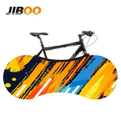 JIBOO ผ้าฝาครอบกันฝุ่นจักรยาน MTB ผ้ายืดโครงจักรยานเสือหมอบจักรยาน Ebike ปลอกยางยืด26 "ถึง29" อุปกรณ์รถจักรยาน