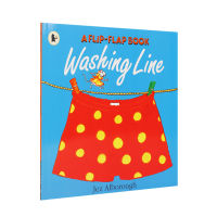 Click to read English original genuine a flip flap book: washing line clothes drying rope Wu minlan recommended English story book list UK staggered page flip paperback