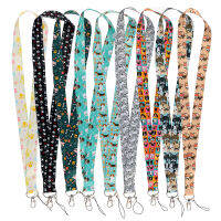 น่ารักการ์ตูนสุนัขสไตล์เชือกเส้นเล็กสำหรับสายคล้องคอที่สำคัญ lanyards ID ผู้ถือป้าย keying พวงกุญแจแขวนเชือก keyrings อุปกรณ์เสริม ！