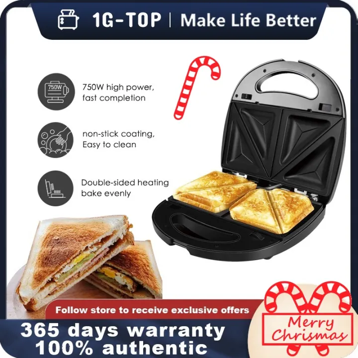 1GTOP Sandwich maker Toaster and Electric Panini Press breakfast