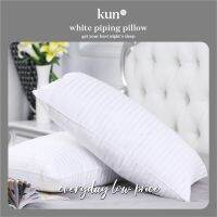 Kun Signature Ho Quality Pillow Bantal With Grey Piping