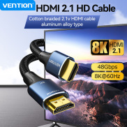 Vention Cáp HDMI 2.1 Cáp HDMI Sang HDMI 48Gbps Tốc Độ Cao 8K 60Hz 4K 120Hz