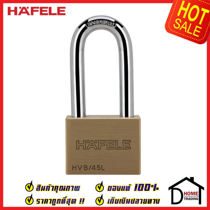 ถูกที่สุด-hafele-กุญแจ-แม่กุญแจ-ทองเหลือง-45mm-รุ่นคอยาว-482-01-983-brass-padlock-hvb-45l-คล้อง-สายยู-ล็อค-ล็อคเกอร์-ประตู-รั้ว-บ้าน-กุญแจนิรภัย-ของแท้100