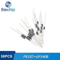 50PCS Schottky ไดโอด DO-41 FR107 FR157 FR207 FR307 HER108 HER208 RL207 SR1100 SR2100 SR3100 UF4007 UF5408 วงจรเรียงกระแสไดโอด DO-15