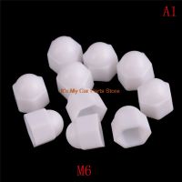 10x M6 M8 M10 M12 White Dome Bolt Nut Protection Caps Cover Hex Hexagon  Auto Replacement Parts Nails  Screws Fasteners