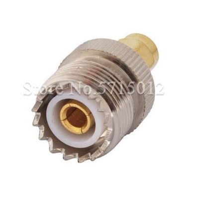2PCS SMA RF Coaxial Cable Adaptor UHF Famale Head Turn to SMA Male Head Plug Connector Converter Electrical Connectors