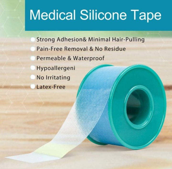 silicone-tape-ซิลิโคนเทป-2-5cmx1-5m-พลาสเตอร์-ม้วนละ-129-เทปปิดแผล-พลาสเตอร์