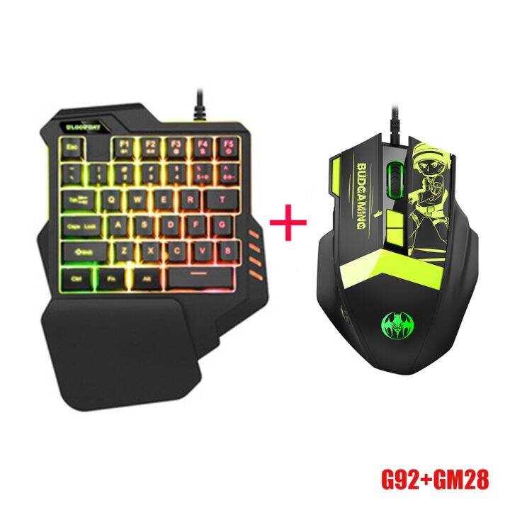 klw-one-handed-keyboard-and-mouse-set-with-converter-gaming-mause-keypad-for-pc-ps3-ps4-xbox-switch-with-rgb-backlight-game-mice