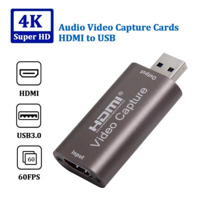 RYRA Mini 4K 1080P HDMI To USB 2.0 USB3.0 Video Capture Card Phone Game Recording Box For PC Youtube OBS DVD Live Broadcast Adapters Cables