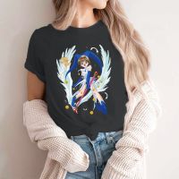 【Fashion】New Watery Costume Women TShirt Cardcaptor Sakura Manga Crewneck Girls Short Sleeve Lady T Shirt Humor Fashion Gift แฟชั่นแขนสั้นผ้าฝ้าย