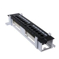 Network Tool Kit 12 Port CAT6 Patch Panel RJ45 Networking Wall Mount Rack Mount Bracket O28 19 Dropship