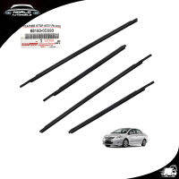 Weather Strip 4 Doors แท้ สี Black Soluna Vios Belta Toyota 4 ประตู ปี2007-2012 ขนาด 95x3.5x1 มีบริการเก็บเงินปลายทาง