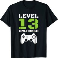 Level 13 Unlocked Tshirt Gamer Birthday Party Gift Popular T Shirt Cotton Tshirts For Students Gildan