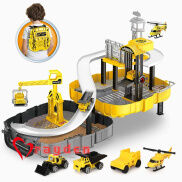 Xây Dựng Đồ Chơi Xe Đua Cho Trẻ Em-Xe Tải Đua Xây Dựng Với Cần Cẩu