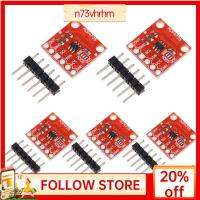 N73VHRHM โมดูล MCP4725 5ชิ้น2.7V ถึง5.5V I2C DAC 12บิตบล็อกเซ็นเซอร์บอร์ดพัฒนาโมดูลที่มีการฝ่าวงล้อมพลังงานสูง