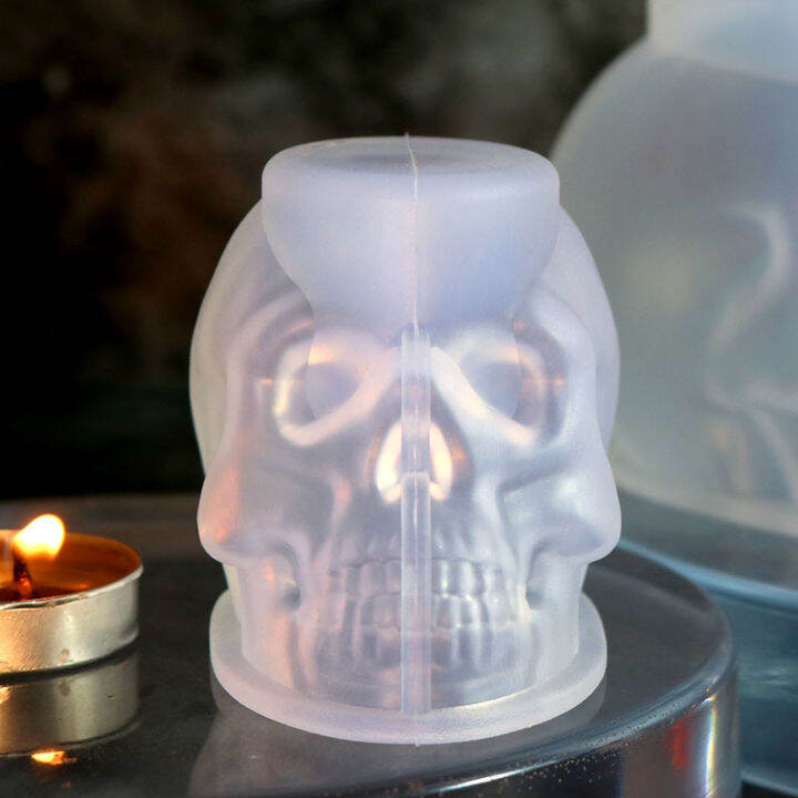 diy-home-decoration-handmade-gift-resin-mold-epoxy-skull-candle-mold