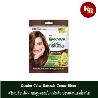 Garnier Color Naturals Creme Riche ครีมเปลี่ยนสีผม การ์นิเย่ ผมดูนุ่มสวยไม่แห้งเสีย ปราศจากแอมโมเนีย (ยาย้มผม,ย้อมผม)