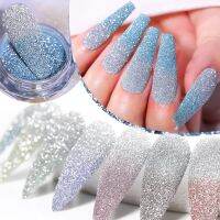 【CW】 1 Reflective Glitter Thermal Nails Shinning Sequin Decoration