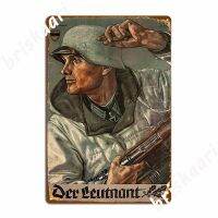 【hot】❡♨◐  Der Leutnant The Lieutenant Ww2 Poster Metal Plaque Printing Tin Sign