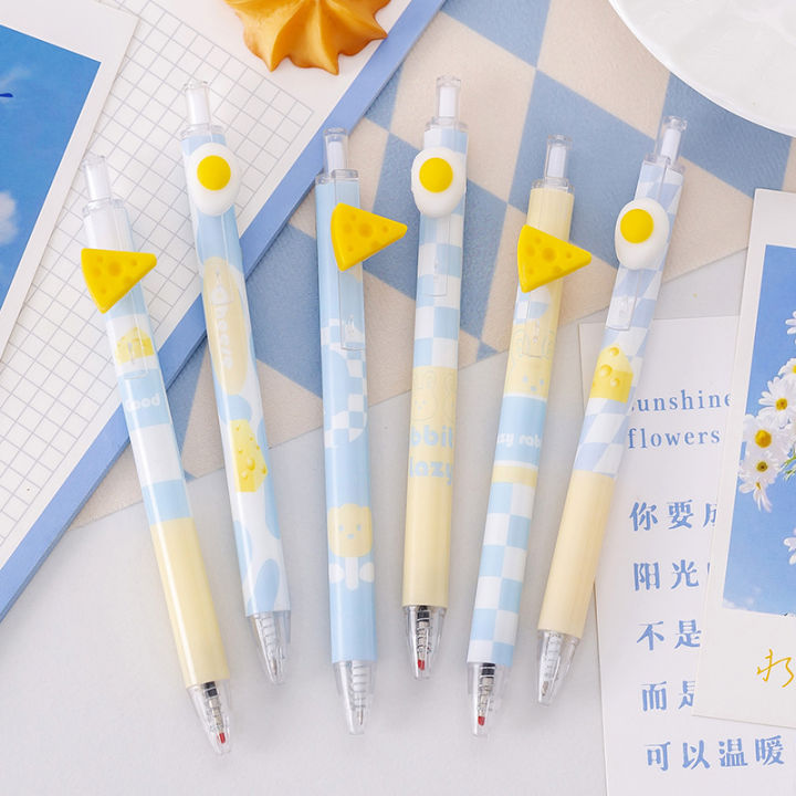 free-shipping-ปากกาอัดไข่ลวกชีสน่ารัก-ins-เครื่องเขียนสำนักงานนักเรียนปากกาเจลสร้างสรรค์