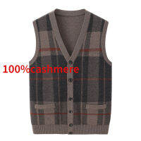 ใหม่มาถึงแฟชั่นฤดูใบไม้ร่วงและฤดูหนาวขนาดใหญ่100 �Shmere Cardigan ผู้ชายถักเสื้อกันหนาวขนาด S M L XL 2XL 3XL 4XL 5XL 6XL