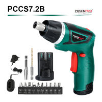 7.2V Electric Cordless Screwdriver Household Rechargeable Power Drill Screw s with LED Light