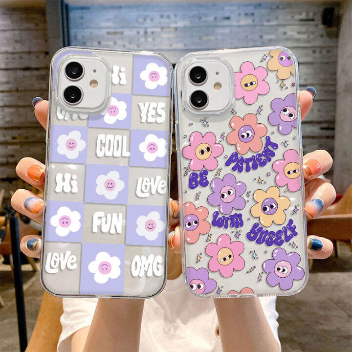 tpu-เคสซิลิโคนอ่อนนุ่มใสใส-เข้ากันได้สำหรับ-เคส-iphone-11-ดอกไม้-สัตว์-กันชน-iphone-11-12-13-pro-max-7-8-plus-x-xs-max-se-2020