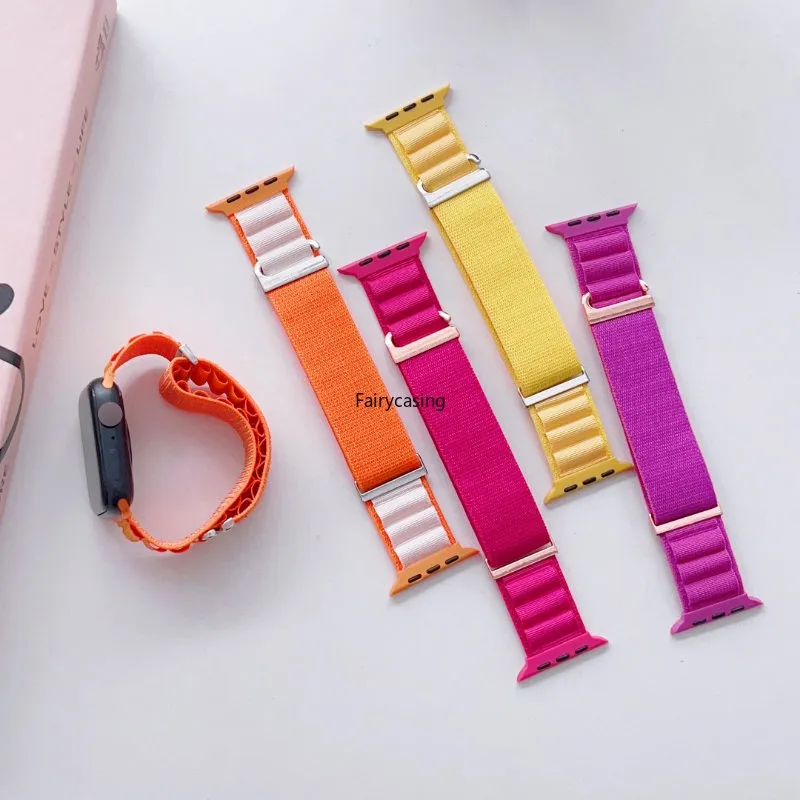 Alpine Loop Strap For Apple Watch Band 49mm 45mm 41mm 44mm 40mm Nylon  Watchband Bracelet Belt Iwatch Series 3 5 Se 6 7 8 Ultra