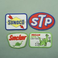 【LZ】♘㍿  Empresa Emblema Patches bordados com gancho Backing para roupas