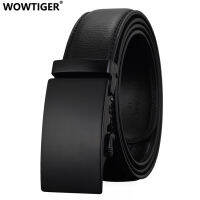 WOWTIGER Fashion Designers Men Automatic Buckle Leather luxury Belt Business Male Alloy buckle Belts for Men Ceinture Homme