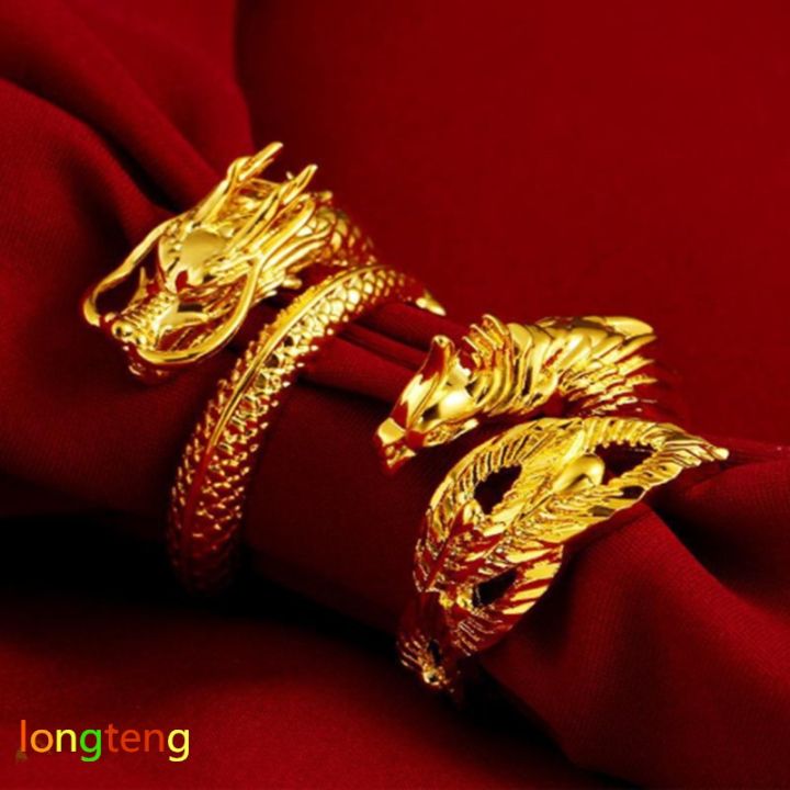 vietnam-dragon-gold-lapis-ring-for-men-phoenix-ring-male-and-female-couple