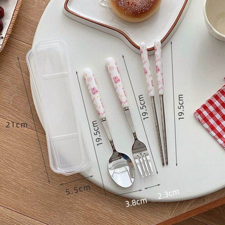 3pcs-cutlery-set-steak-fork-and-spoon-chopsticks-set-flat-stainless-steel-set-kitchen-tableware-travel-camping-accessories-flatware-sets